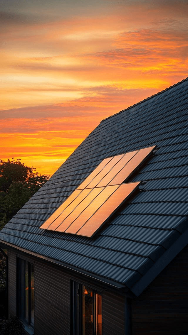 Solar installation on a Swiss rooftop